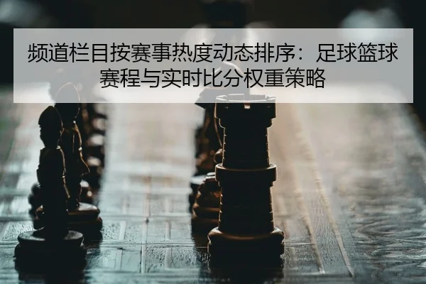 频道栏目按赛事热度动态排序：足球篮球赛程与实时比分权重策略